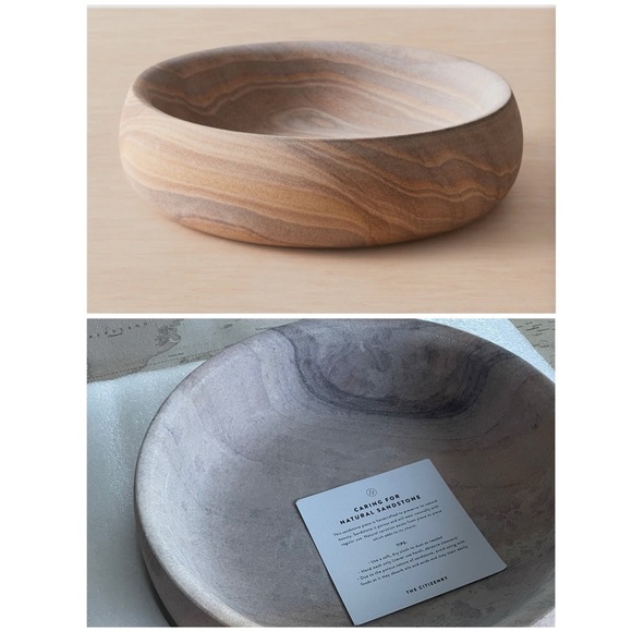 🆕The Citizenry ESHANA Bowl Sandstone Handcrafted - Picture 1 of 6